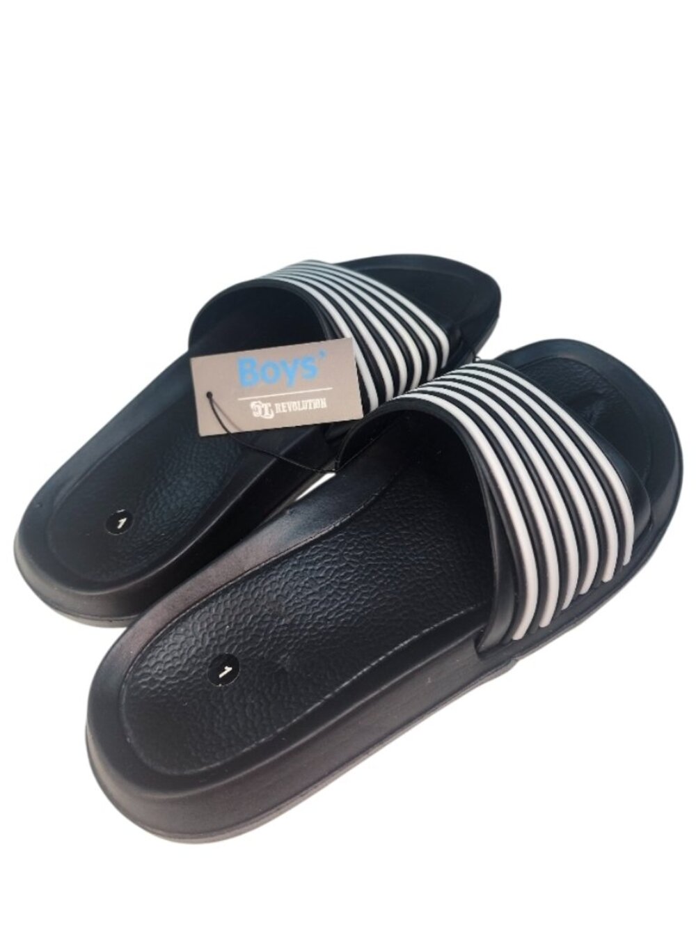 OT Revolution Striped Slides - NWT